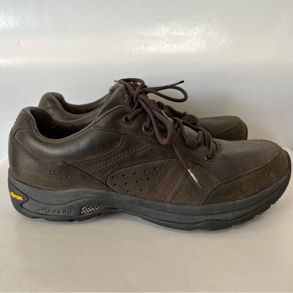 Abeo Atoka Brown Leather Sneakers Vibram Footwear - Picture 1 of 9